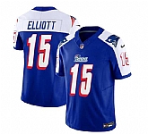 Men & Women & Youth New England Patriots #15 Ezekiel Elliott Blue White 2023 F.U.S.E. Vapor Limited Jersey,baseball caps,new era cap wholesale,wholesale hats